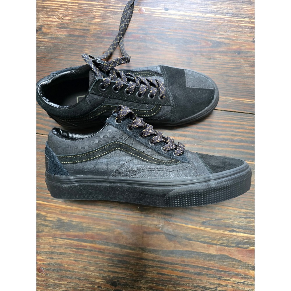 Vans Old Skool Vault Patchwork Black Leather Sued… - image 3